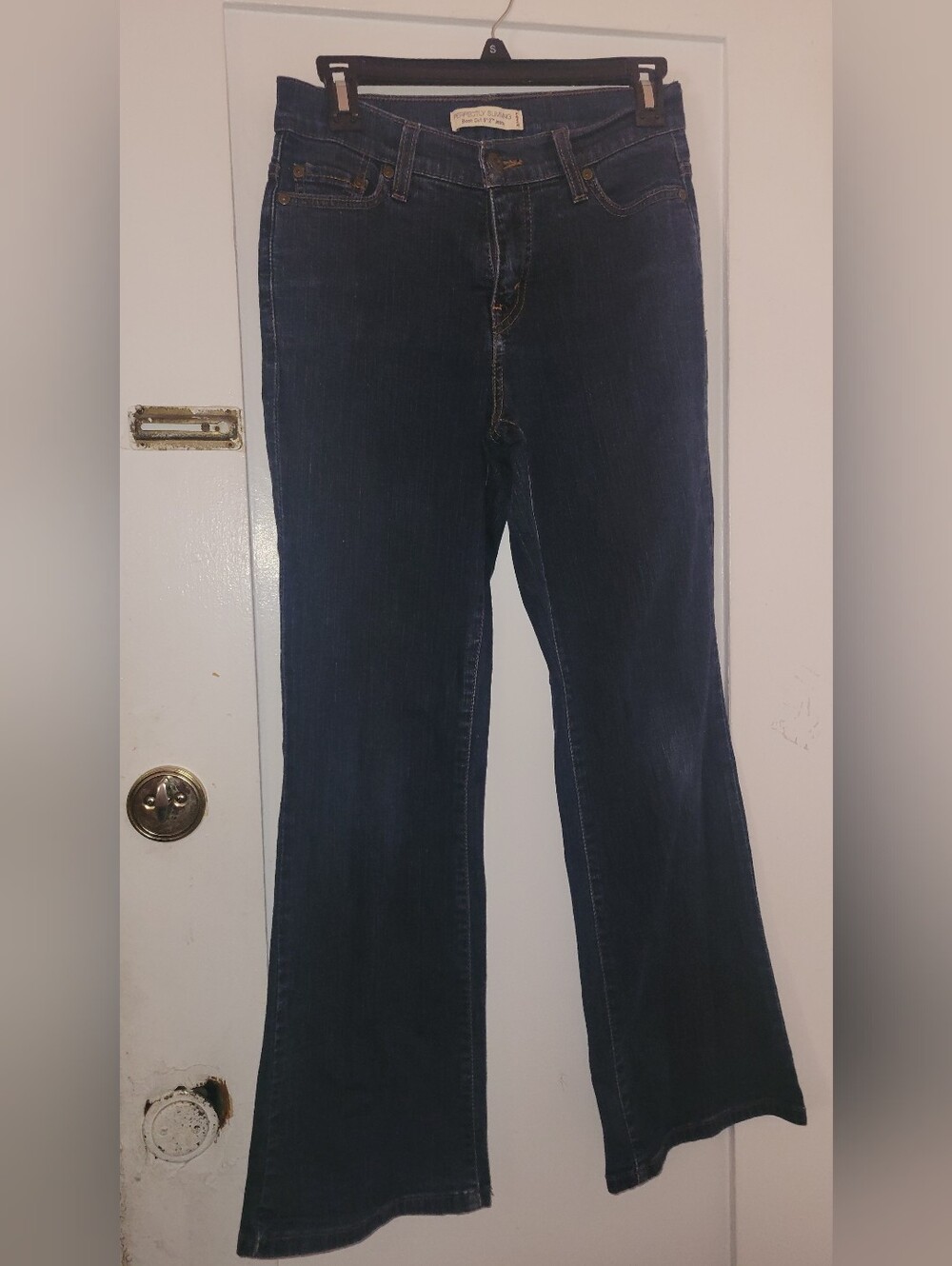 Levi's Dark Blue Wide Leg Jeans - Picture 4 of 14